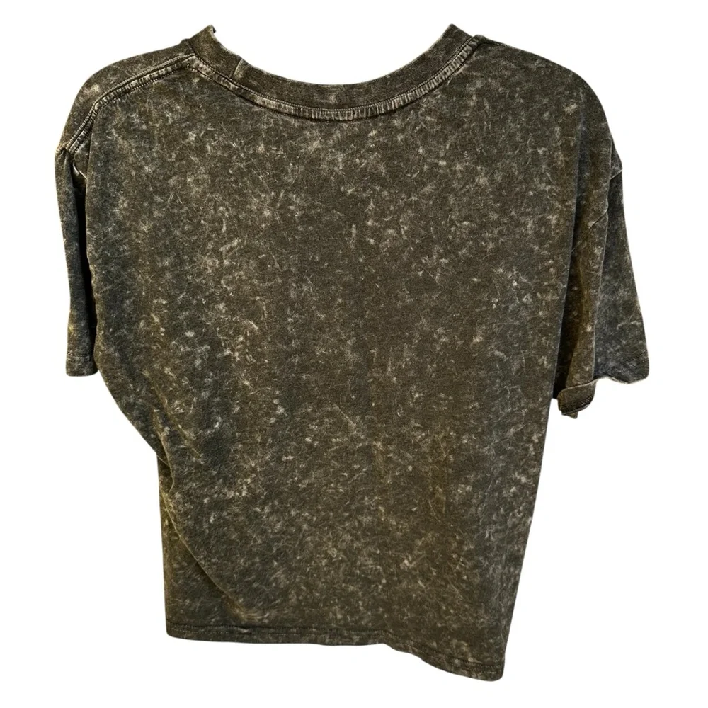 2/$12 Black Acid Wash “I ❤️ Cowboys” T-shirt - Picture 2 of 5